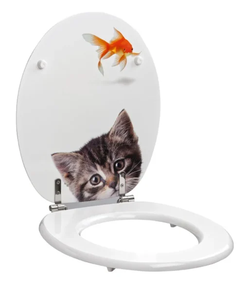Abattants Wc-Allibert Abattant de toilette poisson / chat
