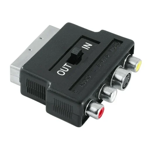 Audio-Hama Adapteur video S-VHS/3 RCA - scart IN/OUT