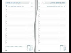 Agendas | Agendas Et Calendriers-Aurora Agenda daily noir 2018