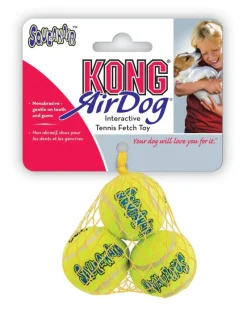 Jouets-Kong Air dog sqeaker tennis ball jaune 3 pièces