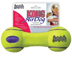 Jouets-Kong Air squeaker dumbell jaune M