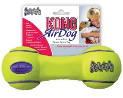 Jouets-Kong Air squeaker dumbell jaune S