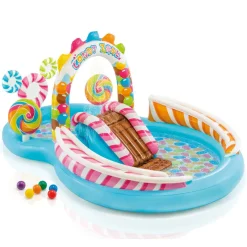 Piscines Et Accessoires | Piscines Et Accessoires-Intex Aire de jeu gonflable Candy Zone 295x191x130 cm