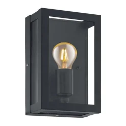 Appliques Extérieur-Eglo Alamonte smoke applique murale IP44