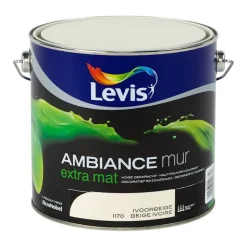 Peinture Mur Et Plafond | Laques-Levis Ambiance mur beige ivoire 2,5 L