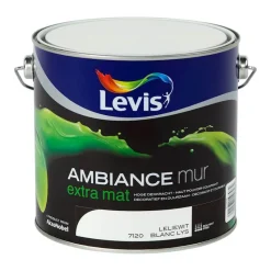 Peinture Mur Et Plafond | Peinture Pour Plafond Et Murale-Levis Ambiance mur mat blanc lys 2,5 L