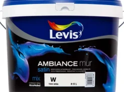 Laques-Levis Ambiance mur satin mix 5 L blanc