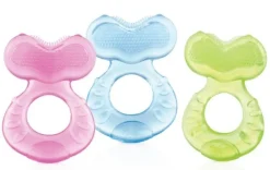 Anneau De Dentition-Nuby Anneau de dentition silicone en forme de poisson - 3m+