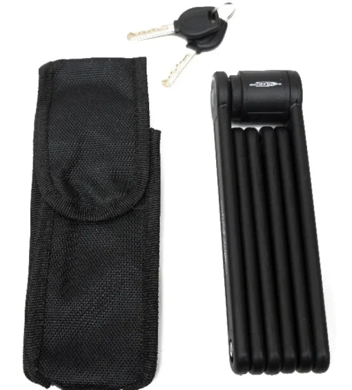 Accessoires Vélo-Euro Shop Antivol pliable 192x76 mm avec support