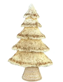 Sapins De Noël-DDD Arbre noële creme et or L