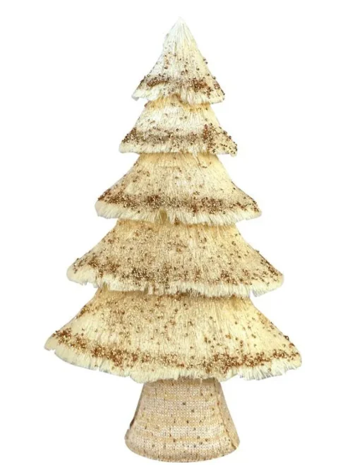 Sapins De Noël-DDD Arbre noële creme et or L