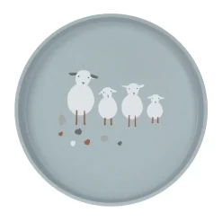 Ustensiles De Repas-Lu00e4ssig Assiette Enfant - Tiny Farmer Mouton Bleu