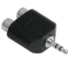 Audio-Hama Audio adapteur 3,5 mm jack - 2 cinch stereo