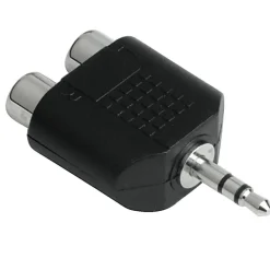 Audio-Hama Audio adapteur 3,5 mm jack - 2 cinch stereo