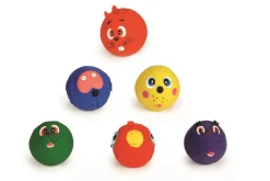 Jouets-Beeztees Balle de latex avec figures animales