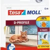 Rubans Adhésif-Tesa Bas de porte adhésif 9 mm x 6 m blanc