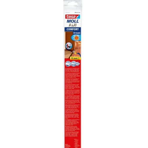 Rubans Adhésif-Tesa Bas de porte adhésif Comfort 1 m x 40 mm brun