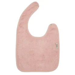 Bavettes Et Protection-Timboo Bavoir grand avec Pressions 26x38 cm Misty Rose