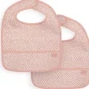 Bavettes Et Protection-Jollein Bavoir imperméable Snake Pale Pink (2 pièces)