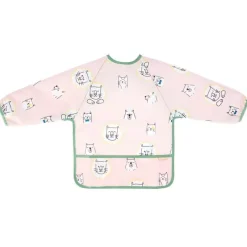 Bavettes Et Protection-Badabulle Bavoir manches longues rose