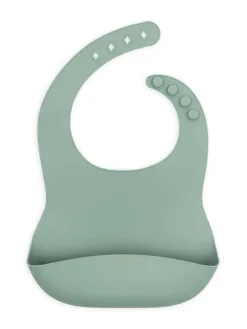 Bavettes Et Protection-Jollein Bavoir Silicone Ash Green