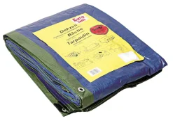 Matériaux De Protection-Euro Tools Bâche 3x6m 140g vert /bleu