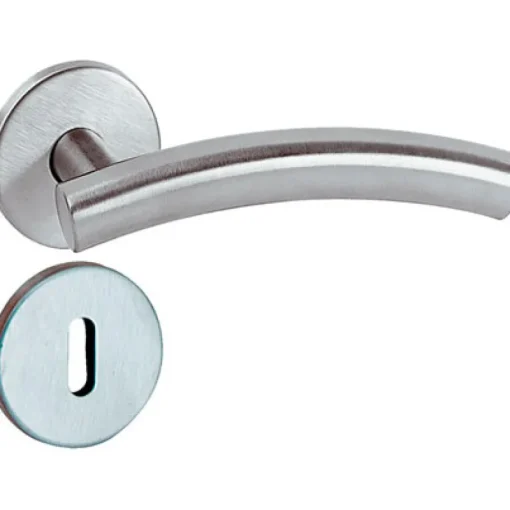 Ferrures De Porte-Linea Bertomani Bequille avec rosace et entree inox