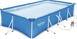 Piscines Et Accessoires | Piscines Et Accessoires-Bestway Steel Pro Frame Pool + pompe 400 x 211 x 81cm