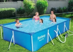 Piscines Et Accessoires | Piscines Et Accessoires-Bestway Steel Pro Frame Pool + pompe 400 x 211 x 81cm