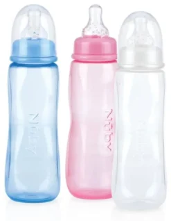 Ustensiles De Repas-Nuby Biberon coloris pastel - 240ml - 3m+