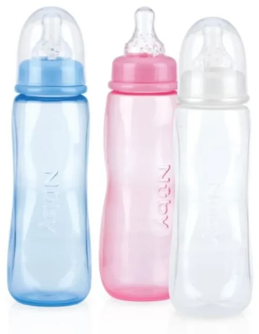 Ustensiles De Repas-Nuby Biberon coloris pastel - 240ml - 3m+