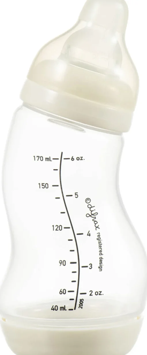 Allaitement Au Biberon-Difrax Biberon S anti-colique natural 170 ml Popcorn
