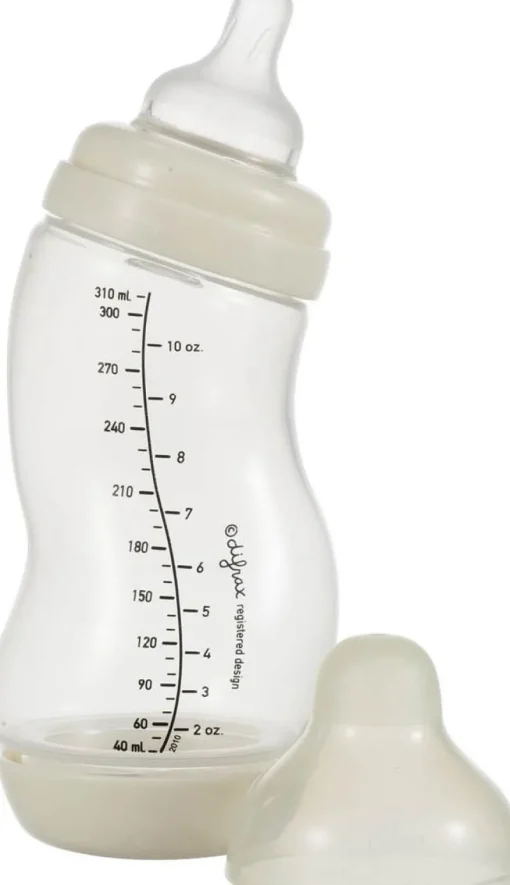 Allaitement Au Biberon-Difrax Biberon S anti-colique Wide 310 ml Popcorn