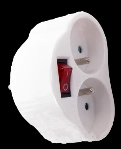 Rallonges Et Adaptateurs-Euro Tools Biplette avec interrupteur blanc 2 x 16 A