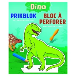 Livres Coloriage-Deltas Bloc à perforer dino