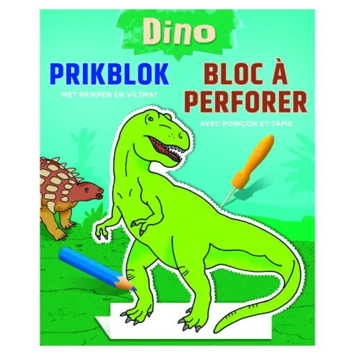Livres Coloriage-Deltas Bloc à perforer dino