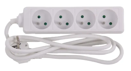 Rallonges Et Adaptateurs-Euro Tools Bloc multi-prises avec corde 1,5 m blanc 4 x 16 A