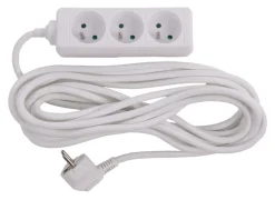 Rallonges Et Adaptateurs-Euro Tools Bloc multi-prises avec corde 5 m blanc 3 x 16 A
