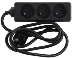 Rallonges Et Adaptateurs-Euro Tools Bloc multi-prises avec corde 1,5 m noir 3 x 16 A