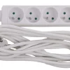 Rallonges Et Adaptateurs-Euro Tools Bloc multi-prises avec corde 5 m blanc 4 x 16 A