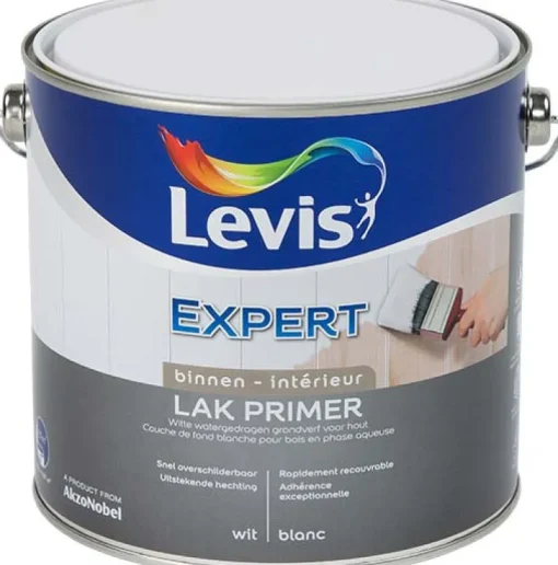 Primer-Levis Bois primer blanc regulier 2,5 l