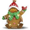 Statues, Figurines Et Maisons-DDD Toys Bonhomme de neige en pain d'épice avec lumière LED 35cm