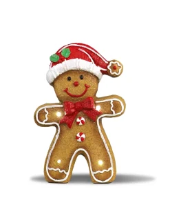 Statues, Figurines Et Maisons-DDD Toys Bonhomme en pain d'épice avec lumière LED 33cm