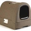 Toilettes Pour Chat-Curver Boîte de litière mokka 51 x 38,5 x 39 cm