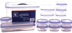 Conservation-Euro Happy Boîte provision transparent 15 pièces