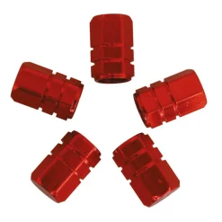 Accessoires Voiture-Carpoint Bouche valve piston rouge 5 pièces