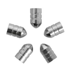 Accessoires Voiture-Carpoint Bouchons de valve argent 5 pièces