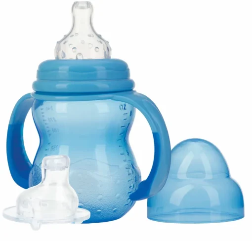 Ustensiles De Repas-Nuby Bouteille d'apprentissage 240ml bleu
