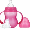 Ustensiles De Repas-Nuby Bouteille d'apprentissage 240ml rose