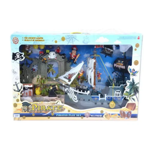 Sets À Jouer Figures Et Animaux-DDD Toys Bâteau de pirates avec accessoires